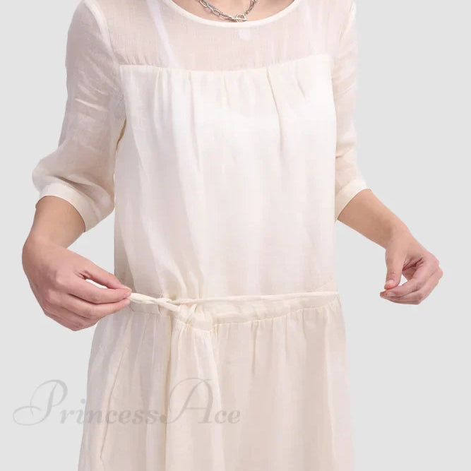 Abito Ramona in tessuto Ramie