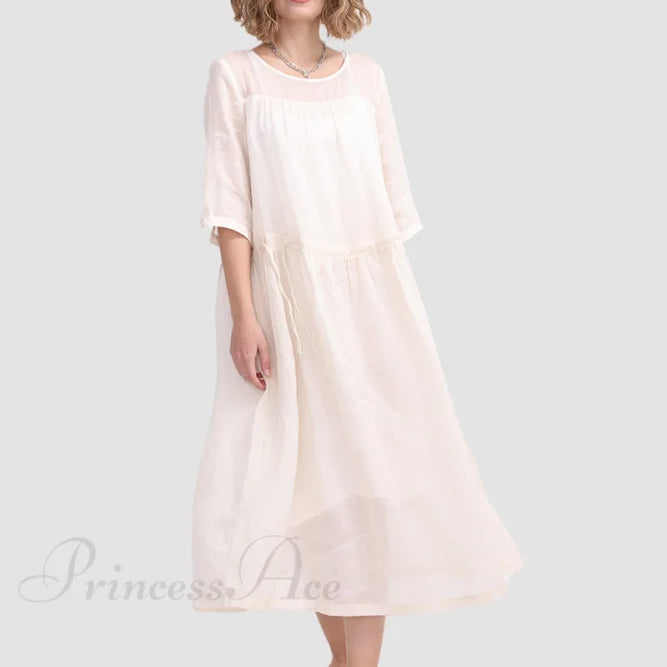 Abito Ramona in tessuto Ramie