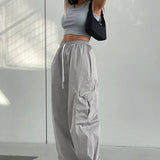 Pantaloni cargo con tasche rilassate