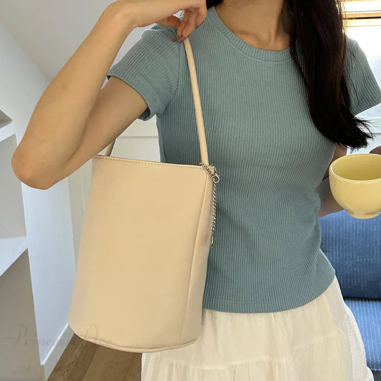 Borsa a tracolla retrò in morbida pelle