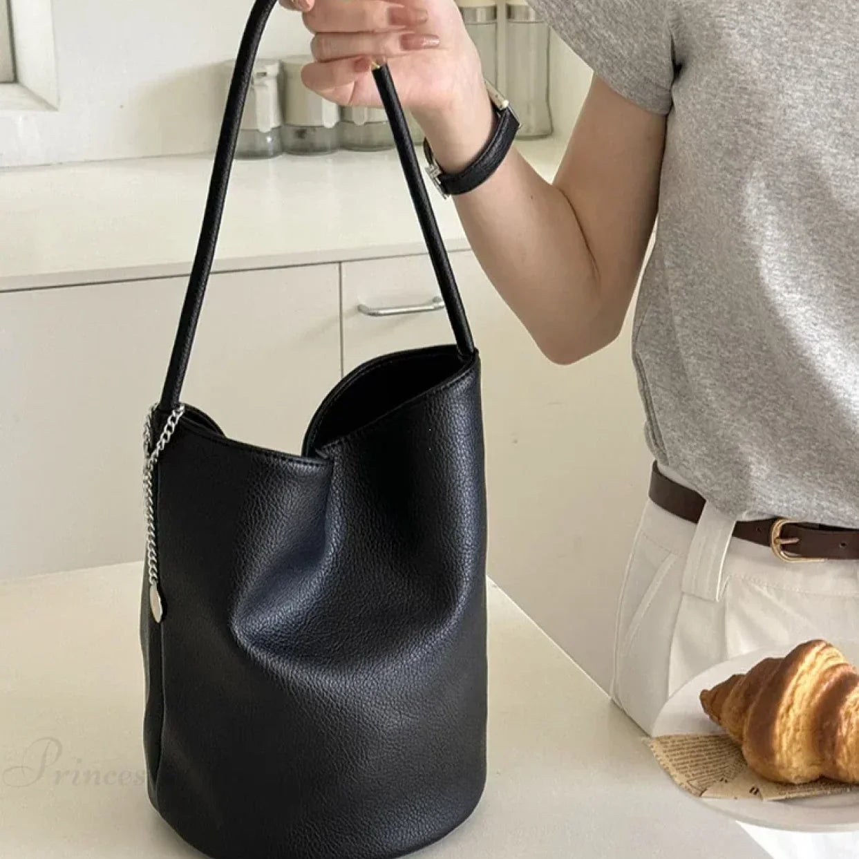 Borsa a tracolla retrò in morbida pelle