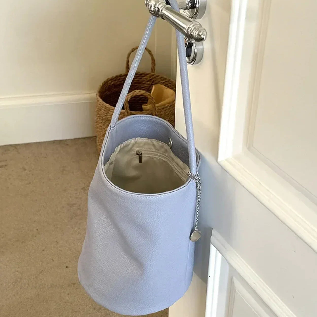 Borsa a tracolla retrò in morbida pelle