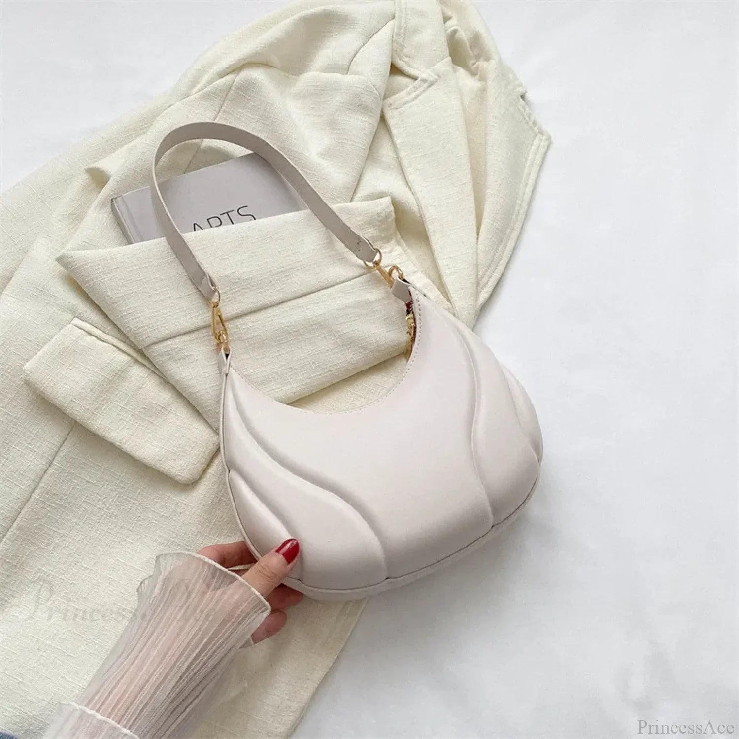 Borsa a tracolla in pelle retrò tinta unita