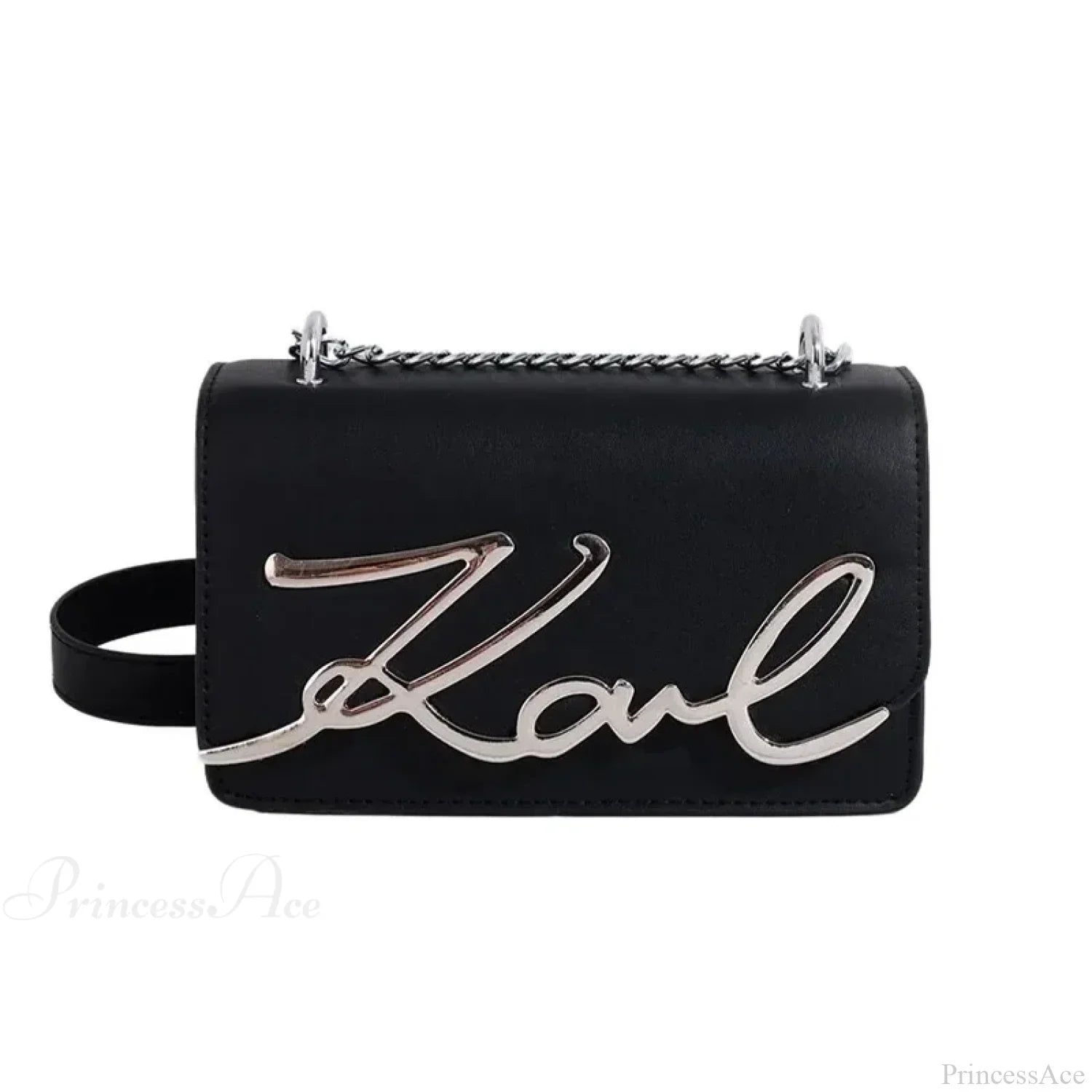 Borsa a tracolla quadrata con cerniera retrò