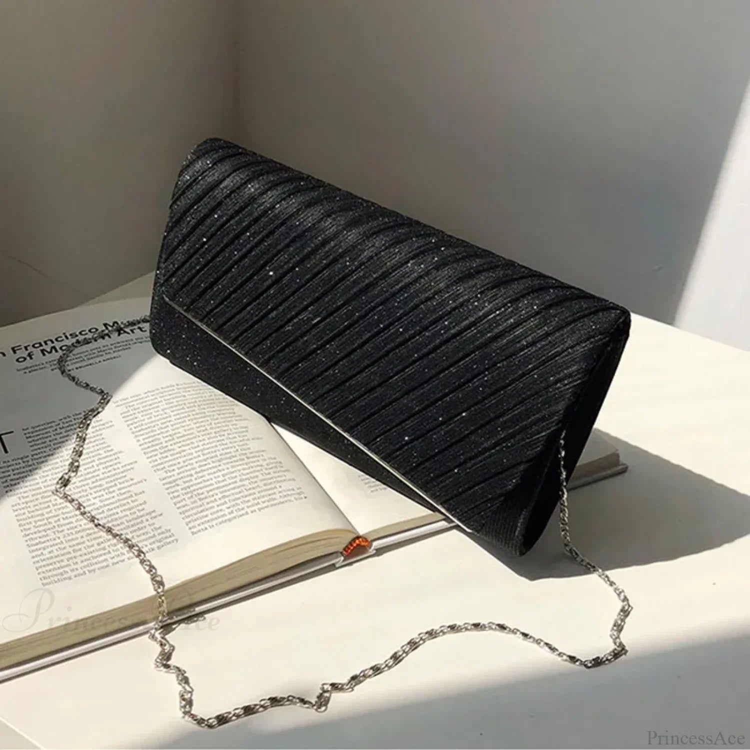 Pochette da polso con paillettes per feste di matrimonio