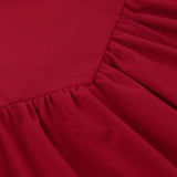 Mini abito sexy con scollo a U, spalline sottili e cintura in vita, linea ad A