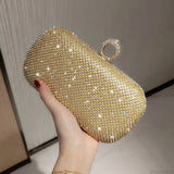 Borsa da sera di lusso con diamanti lucenti