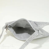 Borsa da sera con fiocco di strass lucido