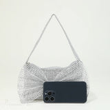 Borsa da sera con fiocco di strass lucido