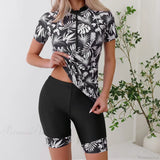 Bikini Rashguard a maniche corte, due pezzi