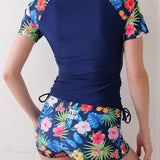 Completo da surf a maniche corte in due pezzi