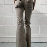 Pantaloni cargo skinny a vita bassa vintage bootcut