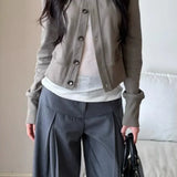 Giacca casual a collo alto slim corta