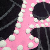 Felpa con cappuccio spessa in pile di cotone con stampa di lettere ragnatela