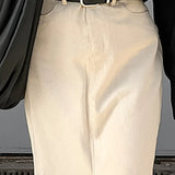 Gonna lunga sottile con spacco a vita alta