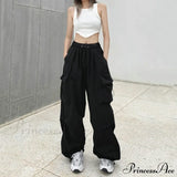 Pantaloni dritti alla moda, tasche larghe sulle gambe, pantaloni da jogging