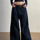 Pantaloni cargo strutturati su misura a gamba larga