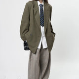 Blazer strutturato con spalle larghe