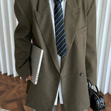 Blazer strutturato con spalle larghe