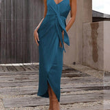 Abiti midi alla francese eleganti, unici e affascinanti con spalline