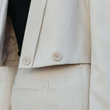 Blazer corto Paxton color talpa