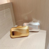 Borsa a mano da sera con scatola quadrata testurizzata