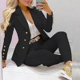 Selina - Elegante completo due pezzi firmato in morbido cotone