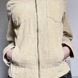 Giacca vintage streetwear utility con revers e tasca