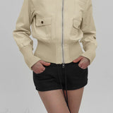 Giacca vintage utility con tasche a coste