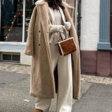 Cappotto doppiopetto in misto lana vintage