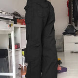 Jeans larghi a vita alta e gamba dritta da donna