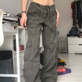 Jeans larghi a vita alta e gamba dritta da donna