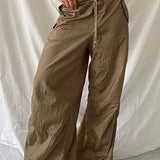 Pantaloni casual da donna con coulisse y2k