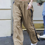 Pantaloni casual da donna con coulisse y2k