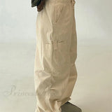 Pantaloni casual da donna con coulisse y2k