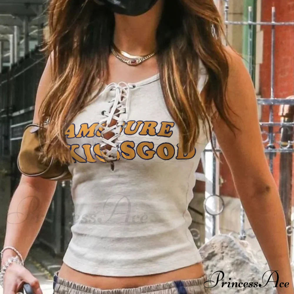 Pantaloni casual da donna con coulisse y2k