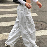 Pantaloni casual da donna con coulisse y2k