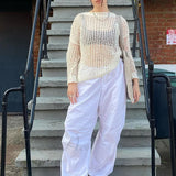 Pantaloni casual da donna con coulisse y2k