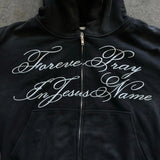 Felpa con cappuccio elegante Y2K Street Dark Zip