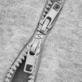 Cardigan corto con cappuccio e cerniera