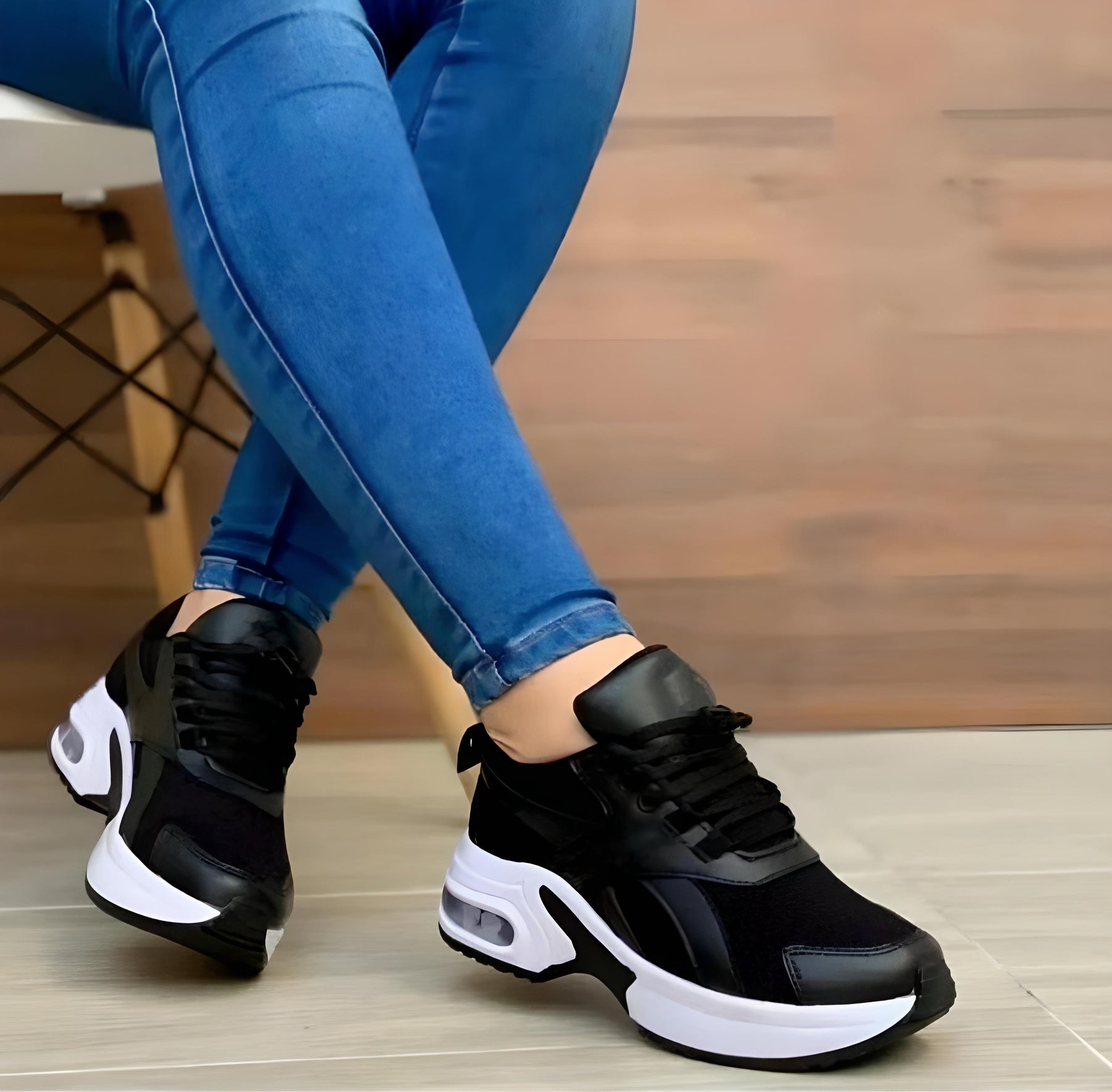 Sneakers da donna – Vestibilità ergonomica – Suola ammortizzata – Tessuto traspirante – Profilo basso